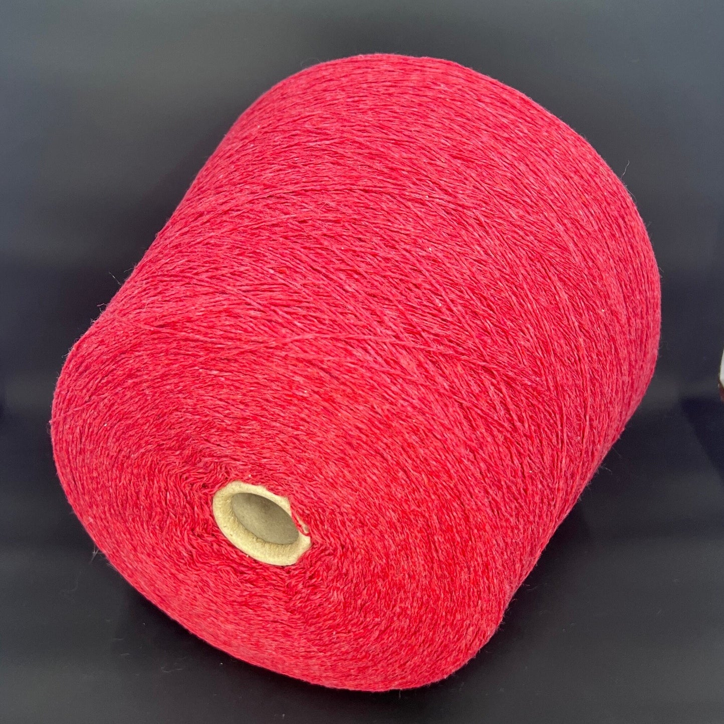 Cashmere 100%, Coarsehair 2/11, Loro Piana-C003 999, Color Red, per 100 gr. Italian Fine Yarn, yarn on cone, Hand Knitting, Machine Knitting, Cone Yarn
