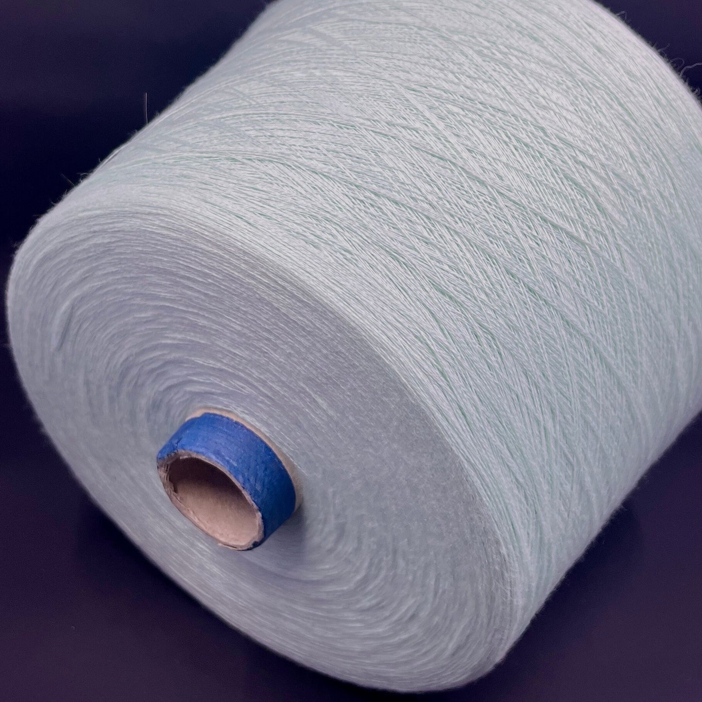 Bagno, Nm 30/2, 85% Cotton, 15% Ws, FILARTEX SPA, Color PALE MINT, per 100 gr. Italian Fine Yarn, yarn on cone, Hand Knitting, Machine Knitting