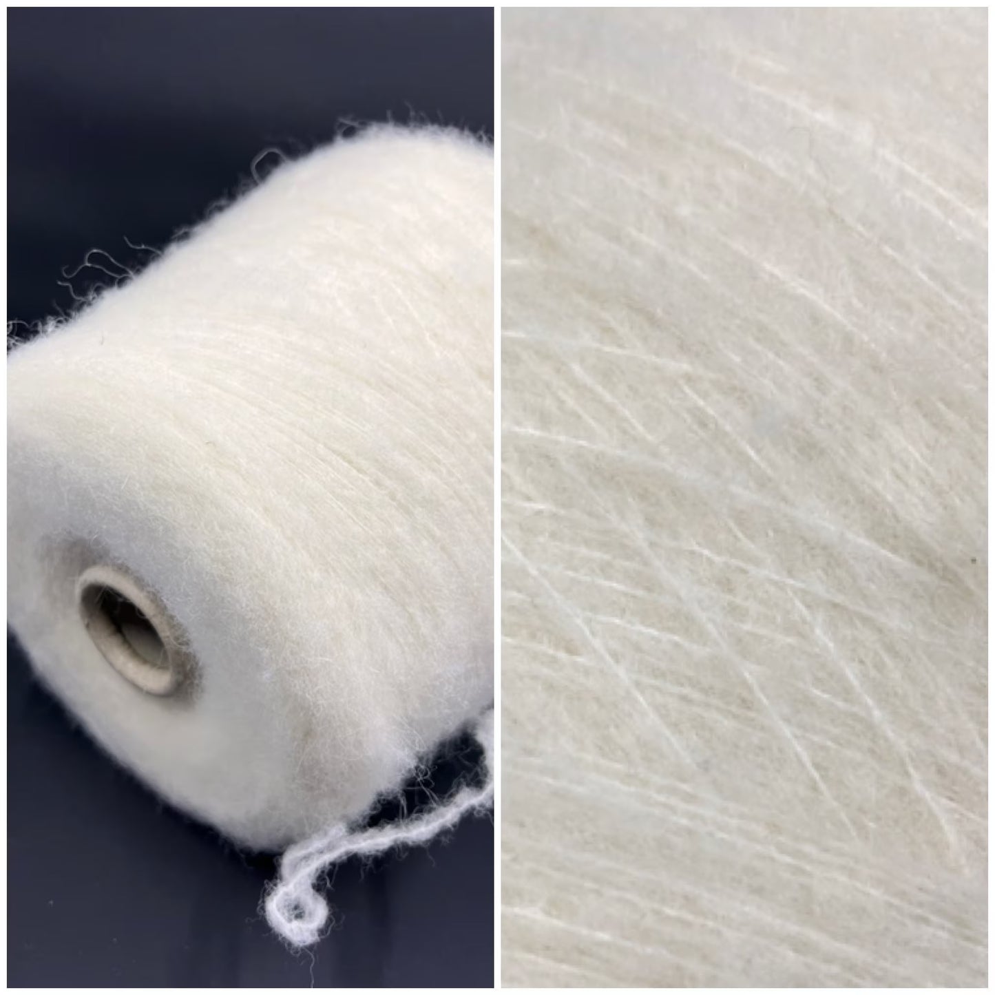 Alpaca yarn 40%, Lana yarn 40%,PA 17%, 3% EA,Yarn for knitting, Color Naturale , per 100 gr
