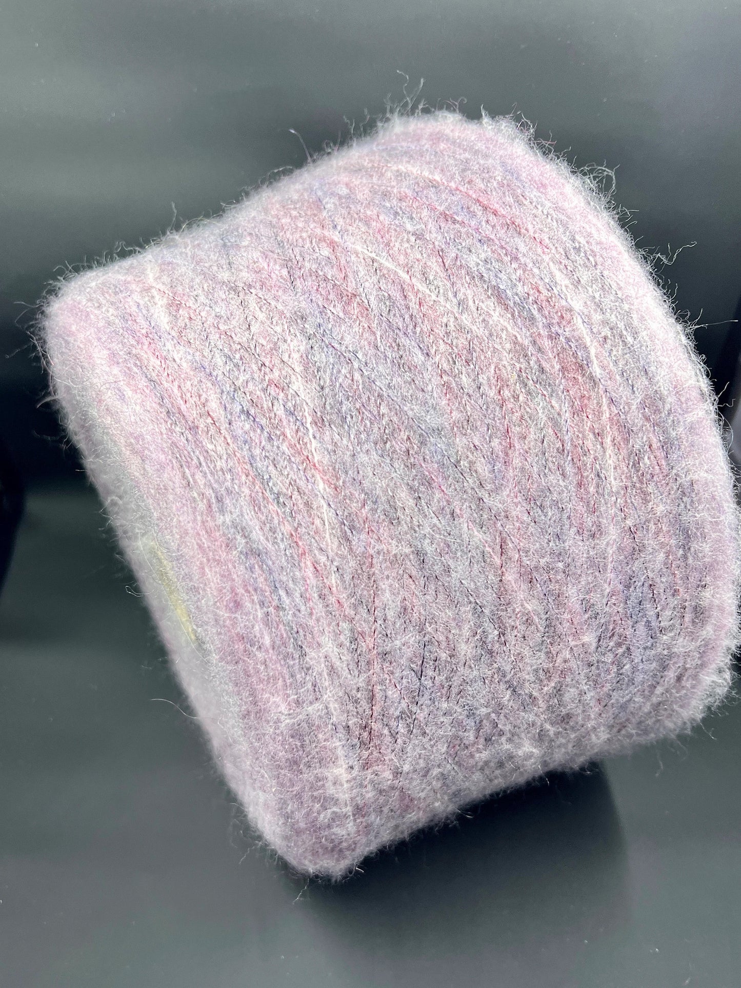 PROFILO S.N.C. Art: TUI. Fibre: 30% Super kid mohair yarn, 10% Merino wool yarn, 30% Nylon yarn, 30% Acrilico - this is yarn available at our Yarn Store in Canada.. Yarn from Country: Italy. Color: VINACCIA MEL. Can be used for knitting (both machine and hand).