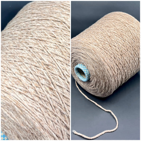 PIUMA Cashmere yarn 100%, Cariaggi - PCKC329, Brown&White, per 100 gr