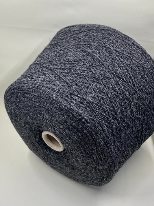 Fibre: 85% Alpaca Yarn, 15% merino wool yarn. Yarn on Cone for machine or hand knitting. Reference: Profillo TULUM Nm 2/12000 Weight: your choice Footage: 600m per 100g/ 656 yard per 3.35oz. Country: Italy. Color: Grigio mel. Can be used for knitting (both machine and hand).