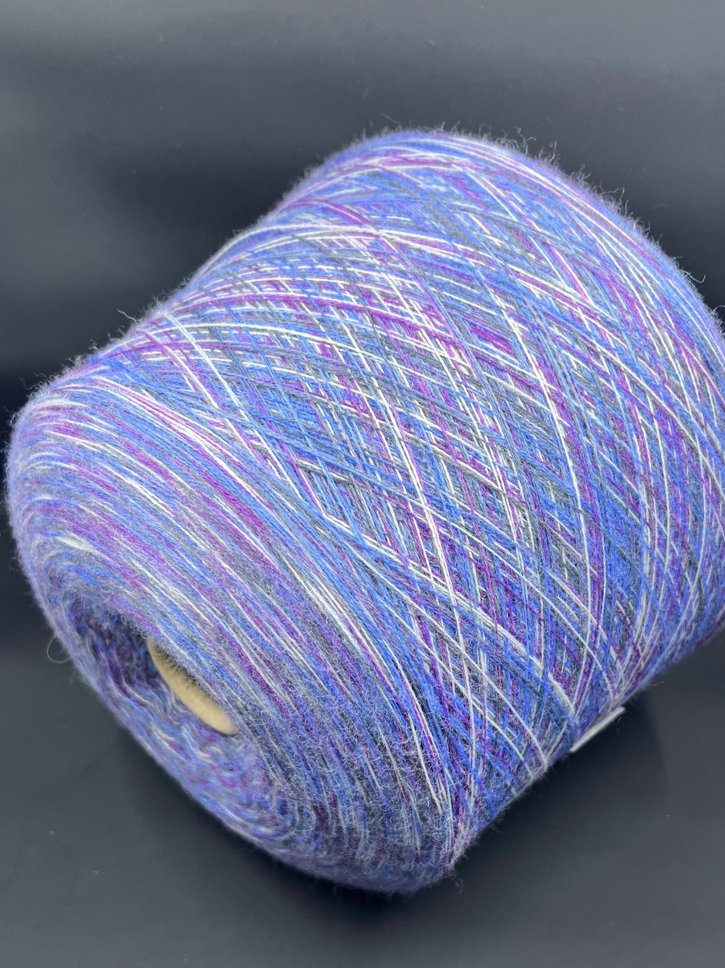 Merino Wool Yarn 100%, Merinos Stampa PROFILLO , Color Stampa Bluette, Yarn on Cone. Italian Lace Yarn. Hand and Machine Knitting. Fiber: 100% Merino Wool Yarn.  Nm 2/30.  Reference: Merino Fine Wool Yarn 100%, Merinos Stampa PROFILLO. Nm 2/30. Italian Lace Yarn, Machine knitting, Hand Knitting.