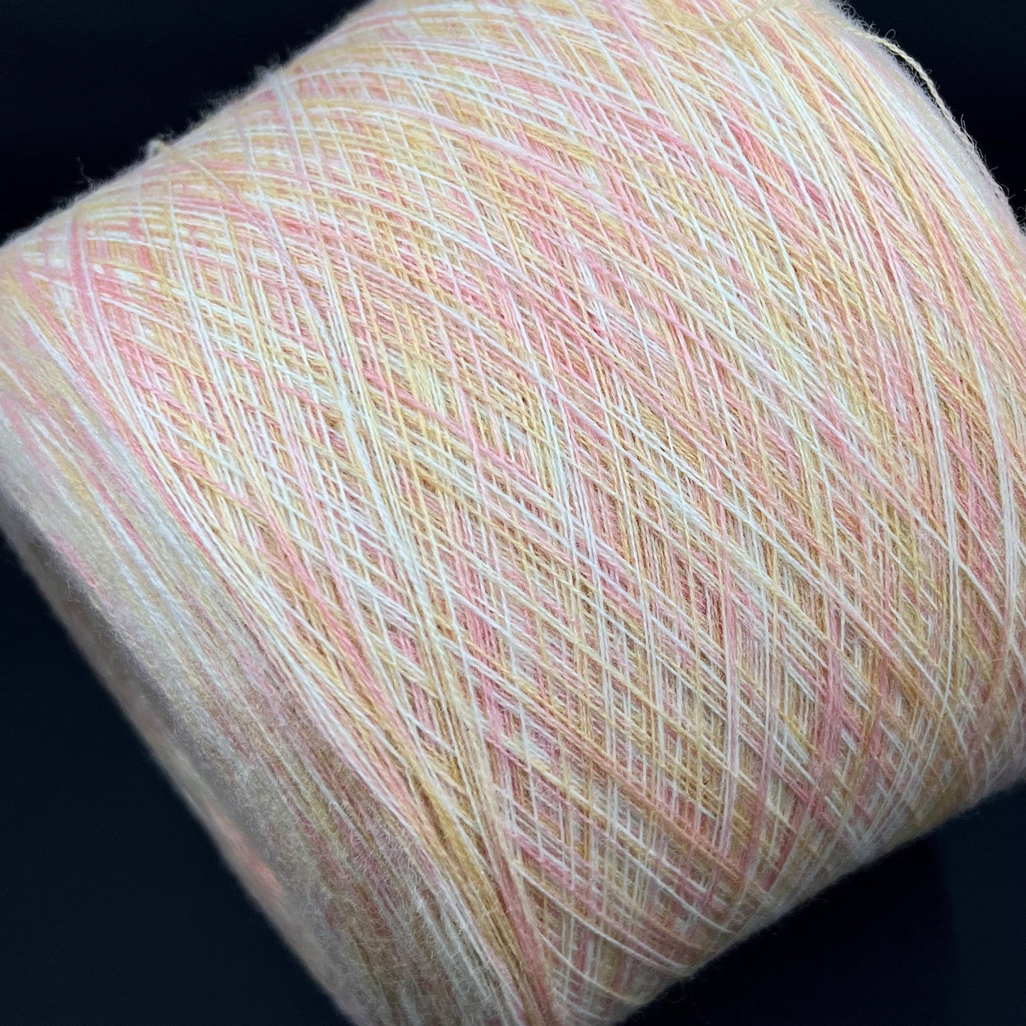 Merino Estra Yarn 100% art. Merinos Stampa PROFILLO, Color Rosa Babi. Yarn on Cone. Italian Lace Yarn. Hand and Machine Knitting. Fiber: 100% Merino Wool Yarn. Nm 2/30. Reference: Merinos Stampa PROFILLO.