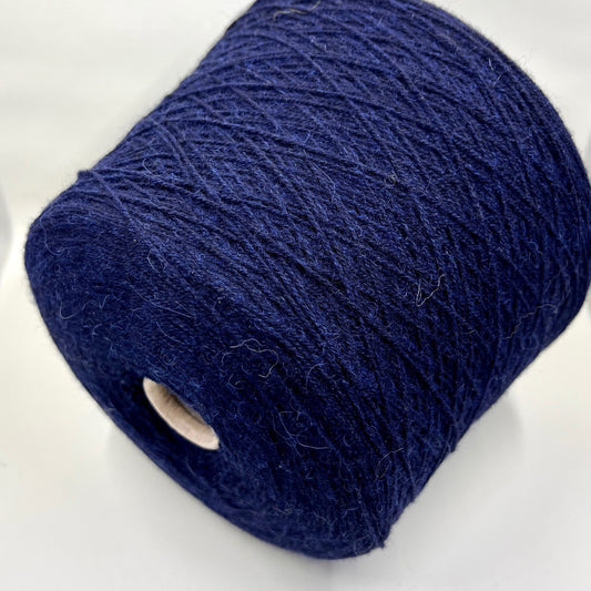 Reference: Profillo NM 2/12000 TULUM. Fibre: 85% Alpaca Yarn, 15% merino wool yarn. Country: Italy fine yarn. Color: Blue Navy mel. Can be used for knitting (both machine knitting and hand knitting). Yarn on cone.