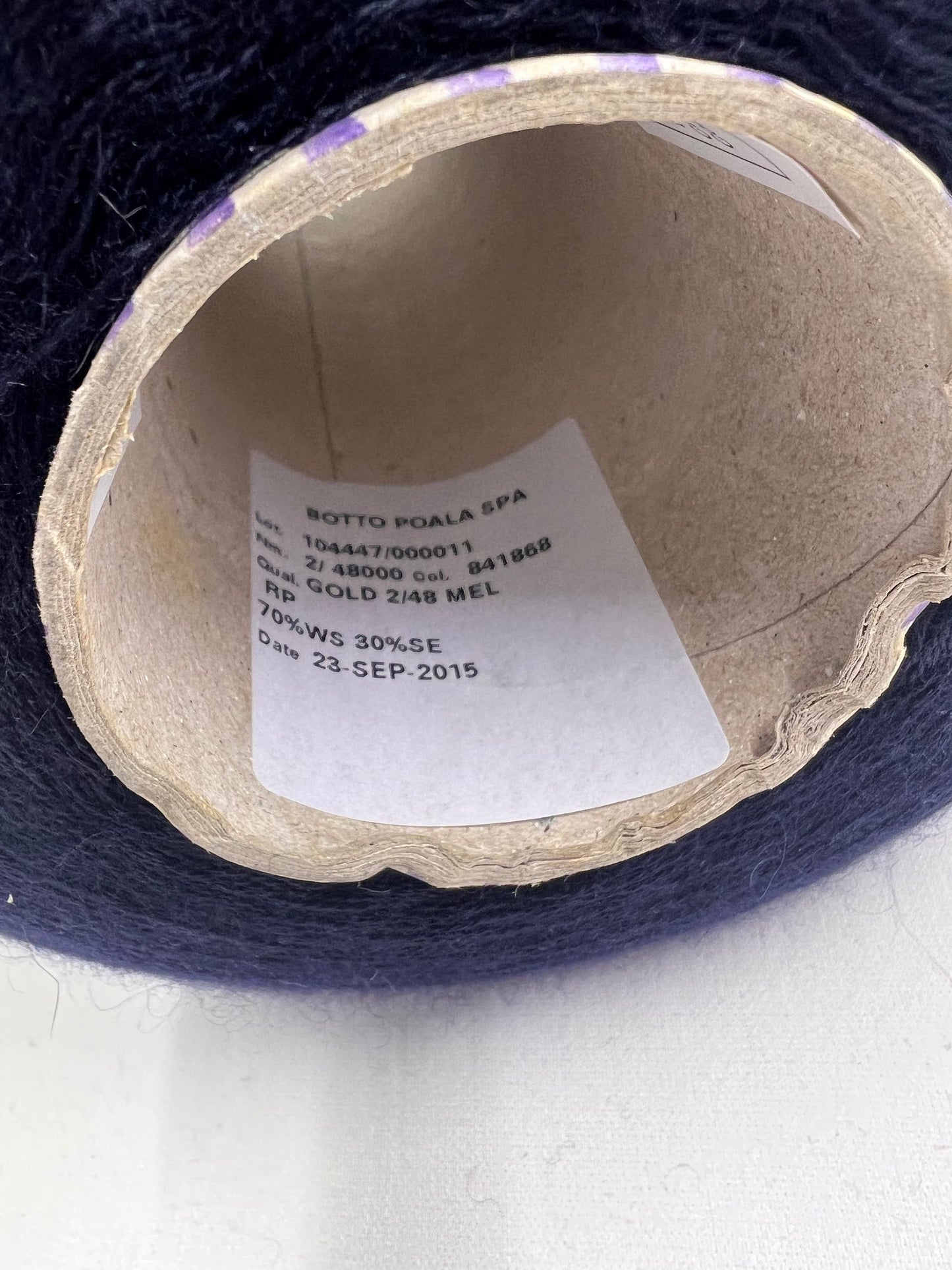 Cashmere blend Yarn by Botto Poala. Cashmere Yarn & Silk Yarn for Hand & Machine Knitting. Yarn on Cone. Fiber: 70% Cashmere Yarn & 30% Silk Yarn. Reference: Botto Poala, Nm 2/48 This is a very soft pure Cashmere blend yarn by Botto Poala.