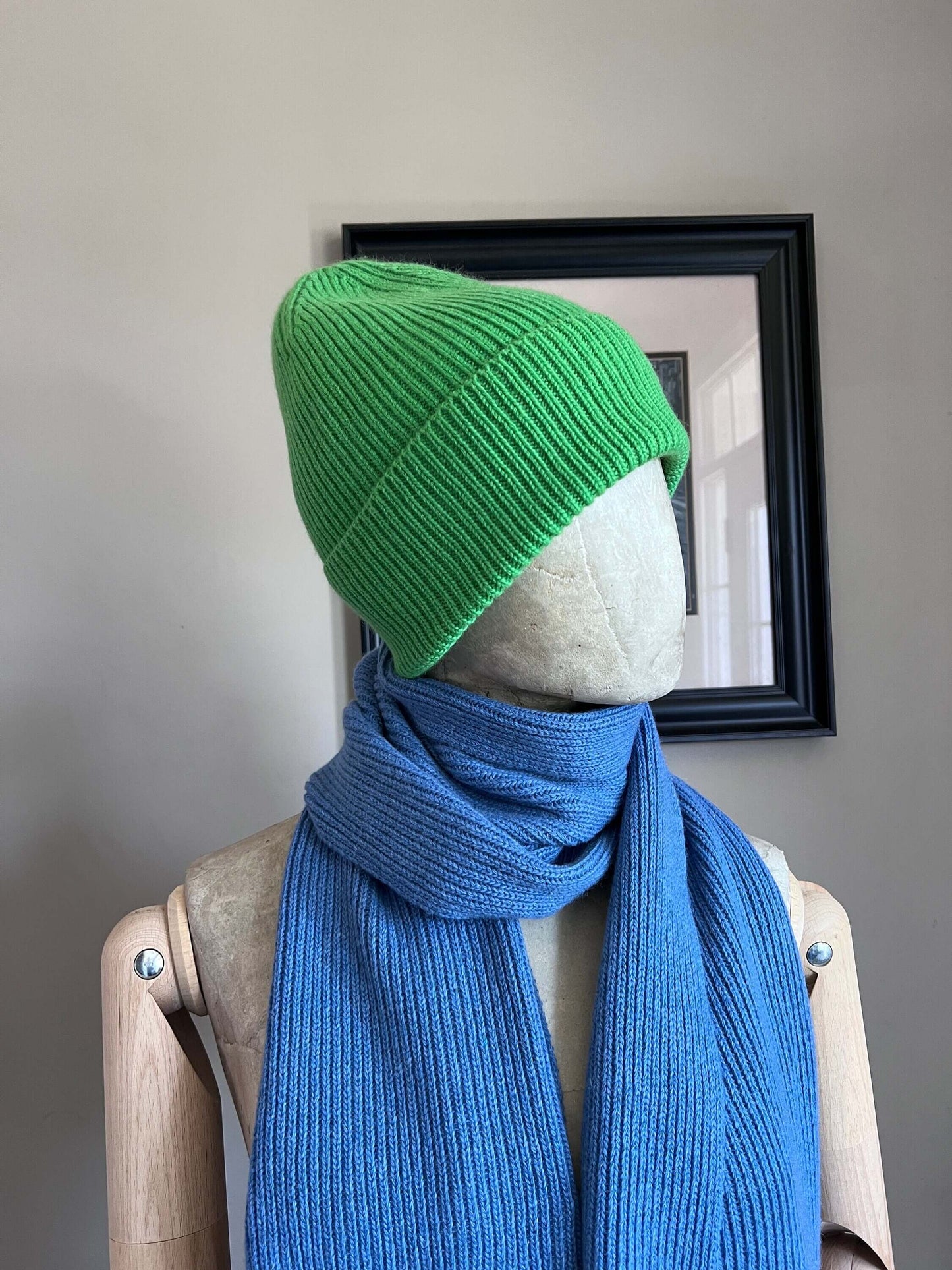 Blue - 100% Pure Cashmere Wrap - Cozy Winter Accessories