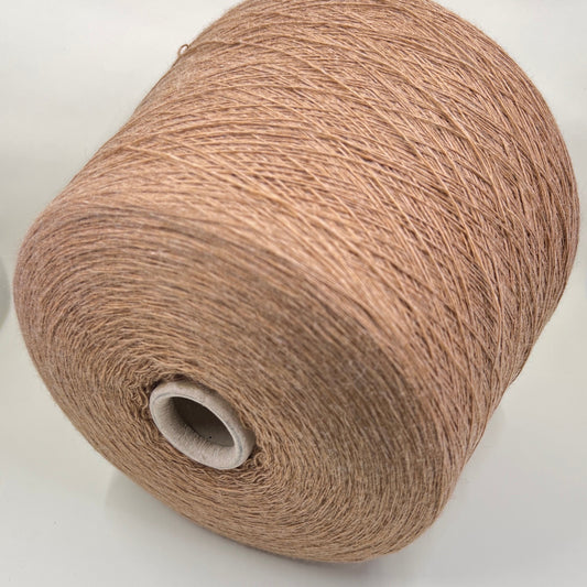 Merino Yarn 70%, Casmere Yarn 30%, Nm 1/15000, MilleFili Nouvelle, color-Brown. Per 100 gr