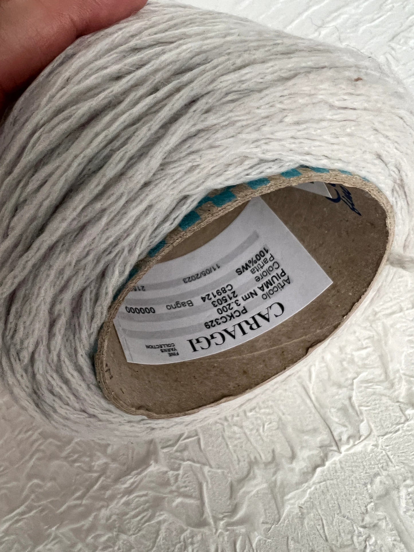 PIUMA Cashmere yarn 100%, Cariaggi - PCKC329, Color - Pale Gray, per 186 gr