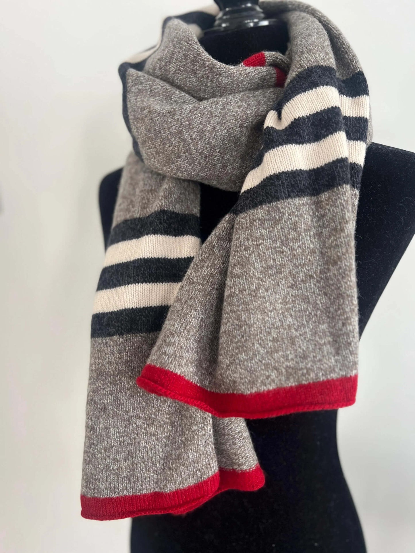 Soft merino wool handmade scarf Long merino neck wrap Perfect Christmas gift