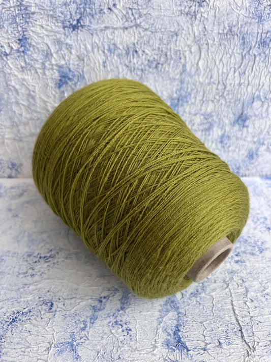 Premium 100% Merino Yarn Missoni - 3/24 Lace Yarn. Color Olive. Per 100 gr