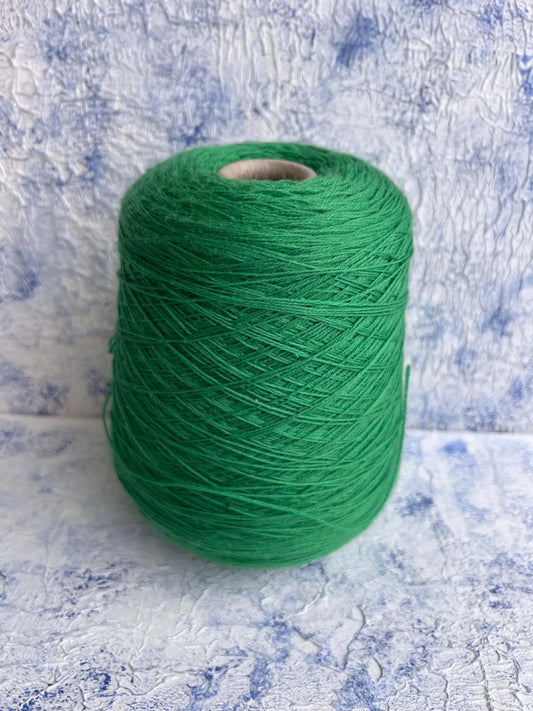 Premium 100% Merino Yarn Missoni - 3/24 Lace Yarn. Color Green. Per 100 gr