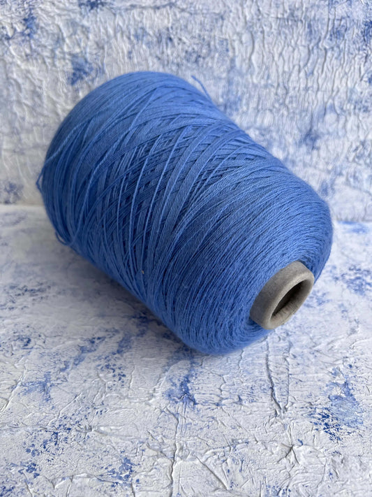 Premium 100% Merino Yarn Missoni - 3/24 Lace Yarn. Color Blue. Per 100 gr