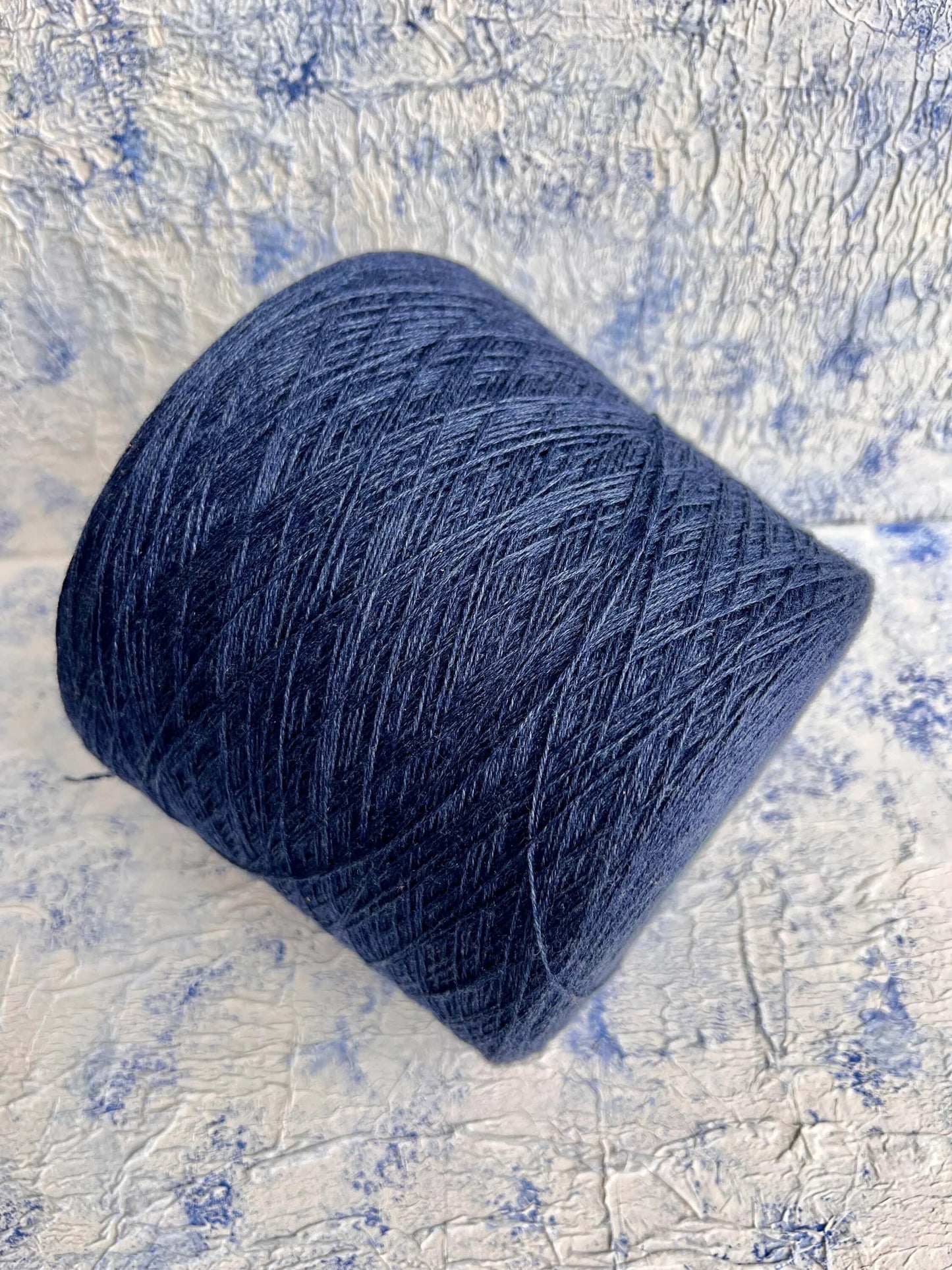 Merino Yarn 70%, Silk Yarn 30%, Nm 7000, Botto Poala, Color Dark Blue. Per 100 gr