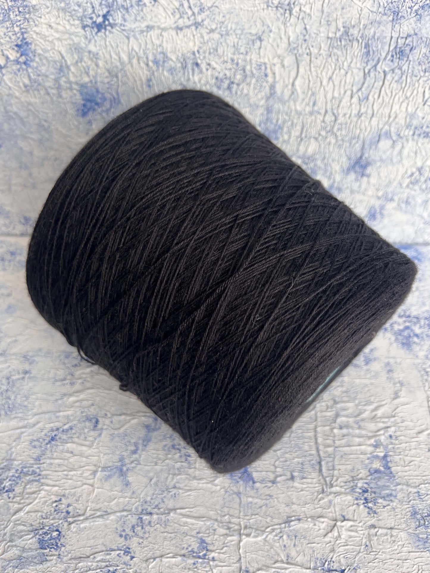 Merino yarn 70%, Silk yarn 30%, Yarn for knitting, Botto Poala, Color Black. Per 100 gr