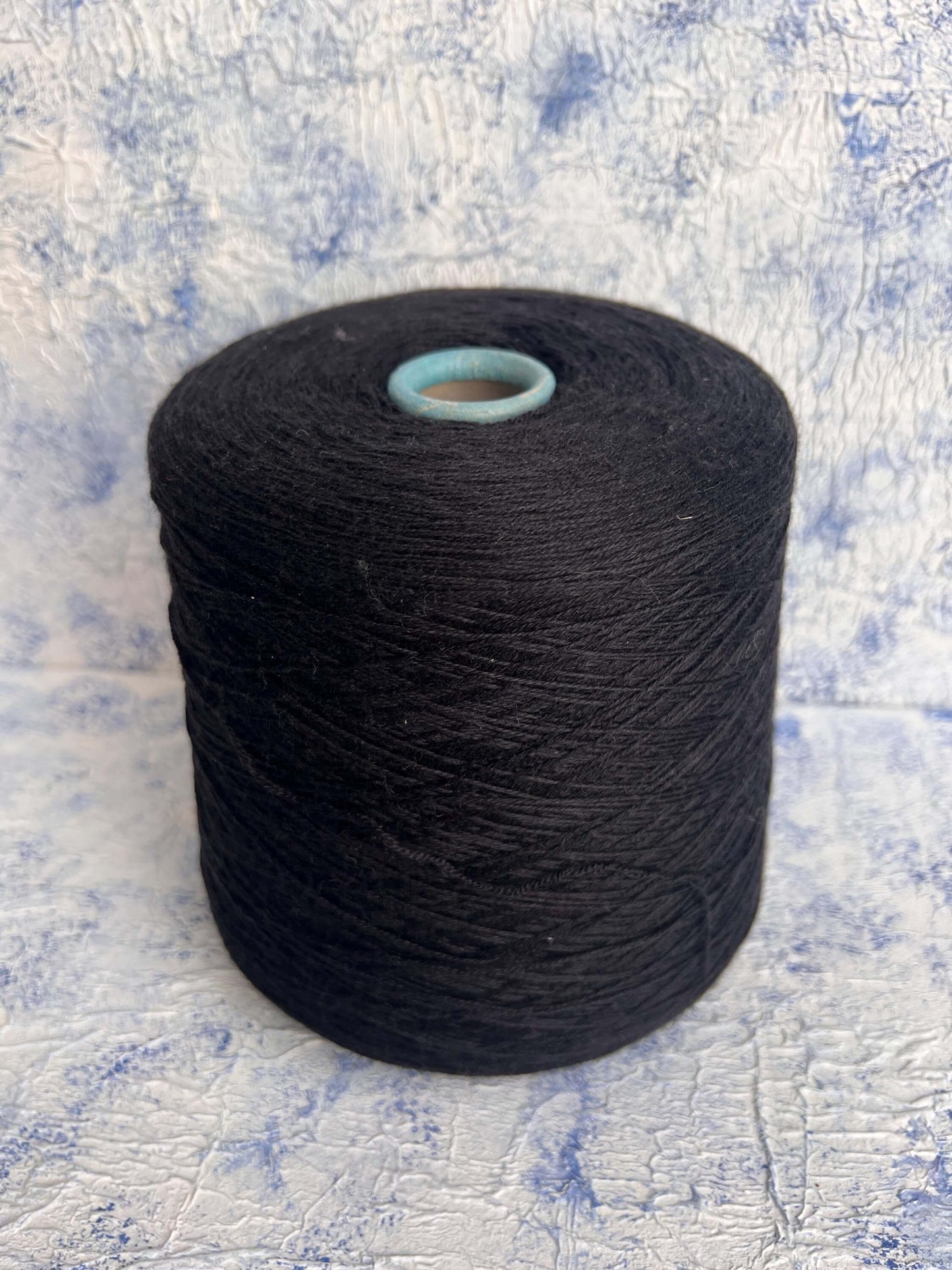 Merino yarn 70%, Silk yarn 30%, Yarn for knitting, Botto Poala, Color Black. Per 100 gr