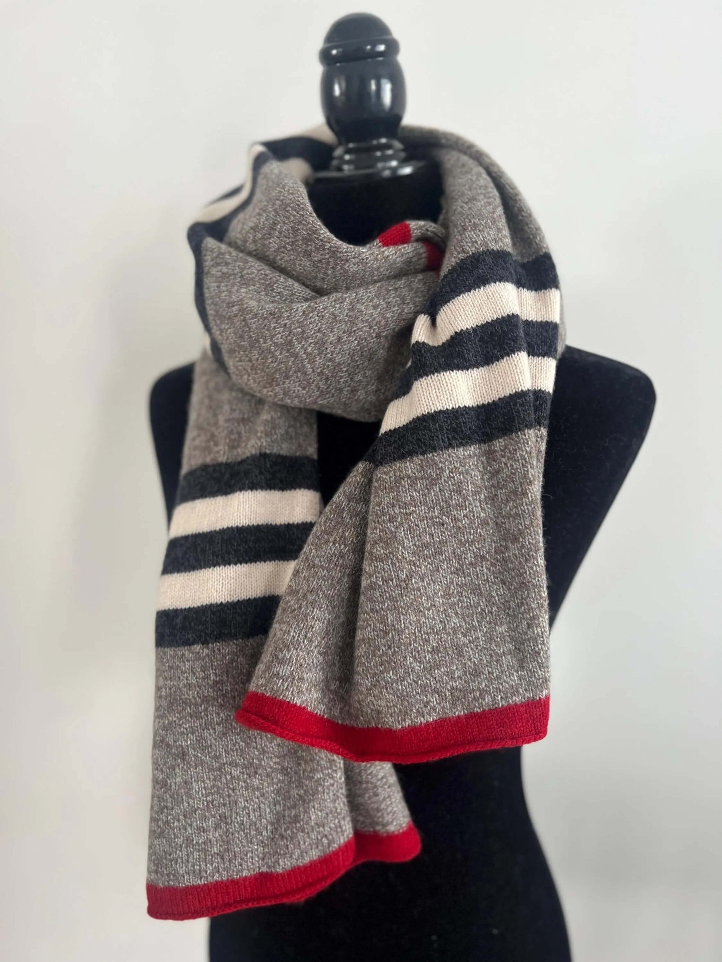 Soft merino wool handmade scarf Long merino neck wrap Perfect Christmas gift