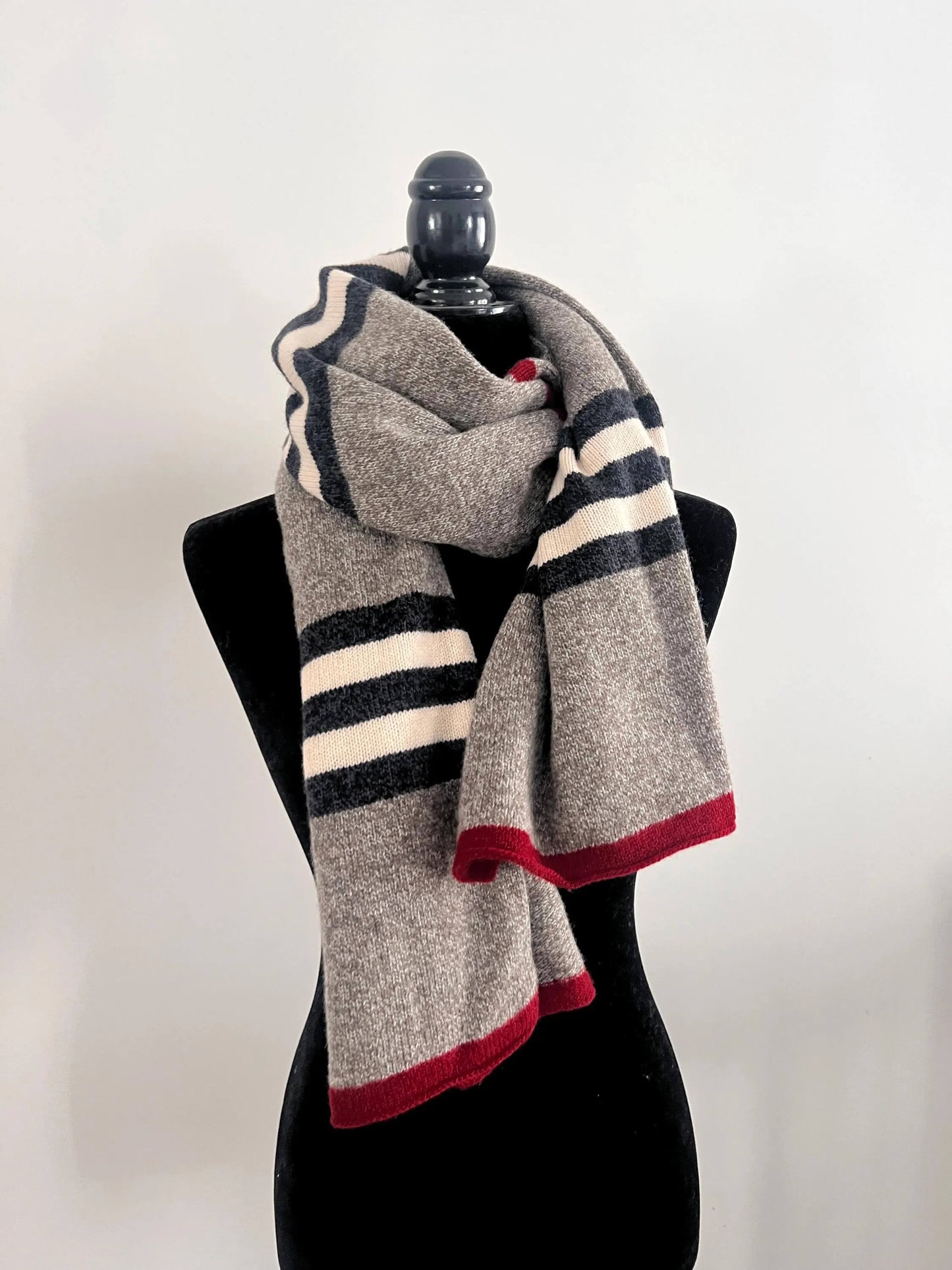 Soft merino wool handmade scarf Long merino neck wrap Perfect Christmas gift
