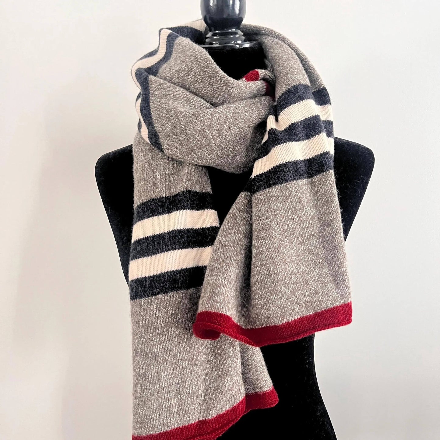 Soft merino wool handmade scarf Long merino neck wrap Perfect Christmas gift