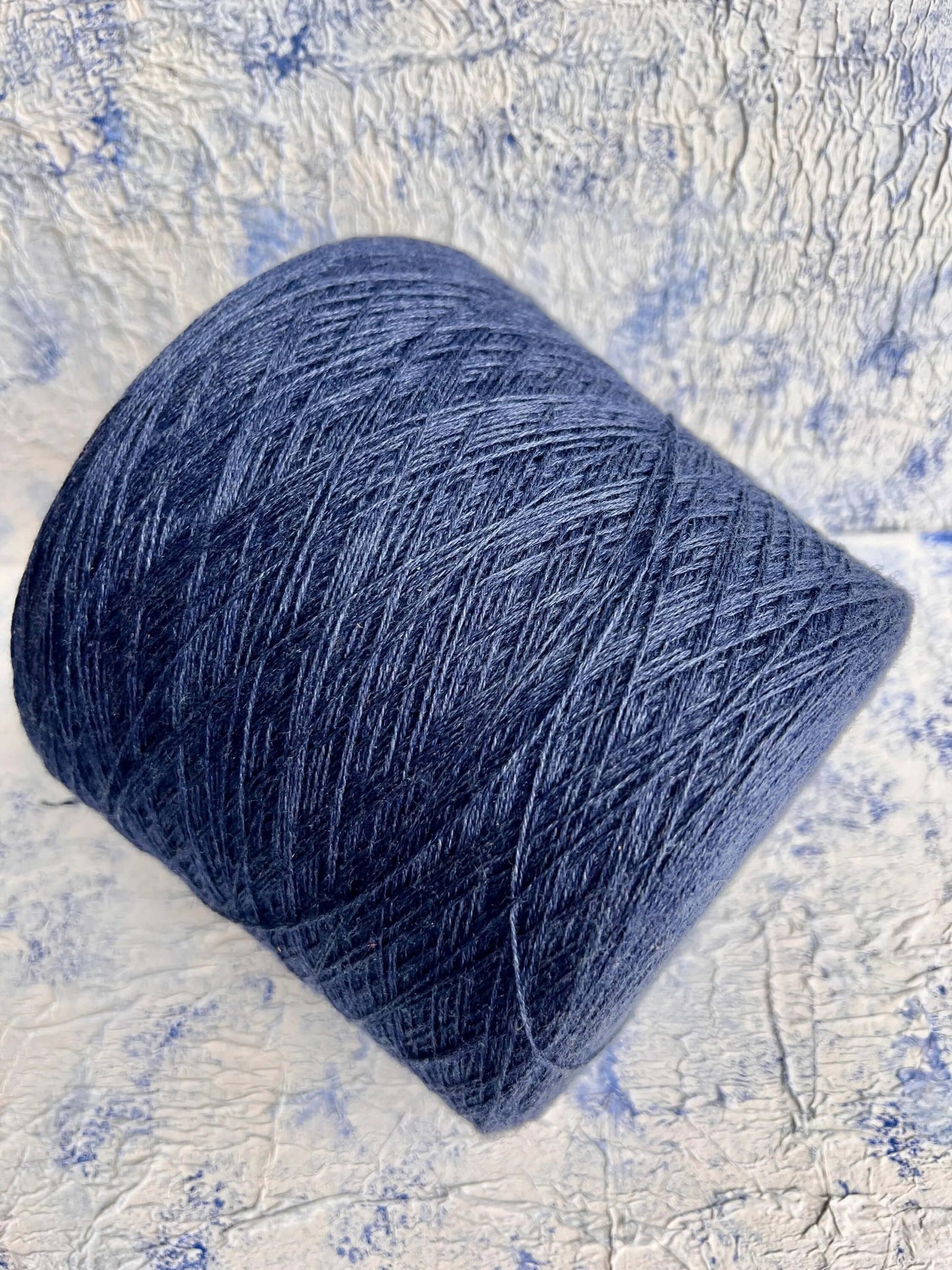 Merino Yarn 70%, Silk Yarn 30%, Nm 7000, Botto Poala, Color Dark Blue. Per 100 gr
