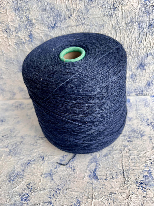 Merino Yarn 70%, Silk Yarn 30%, Nm 7000, Botto Poala, Color Dark Blue. Per 100 gr