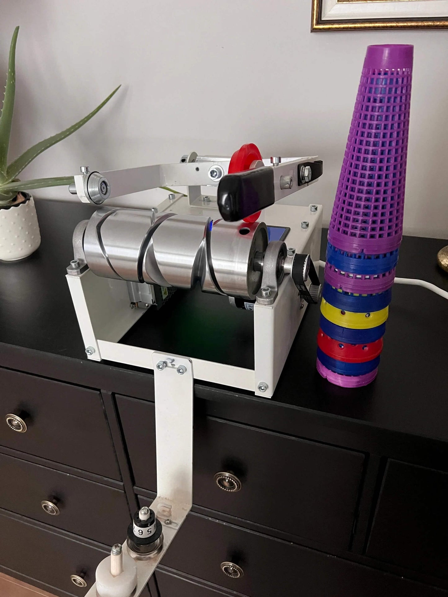 Electric yarn/wool winder on cone. Winding yarn on Cone Free set of 10 yarn cones