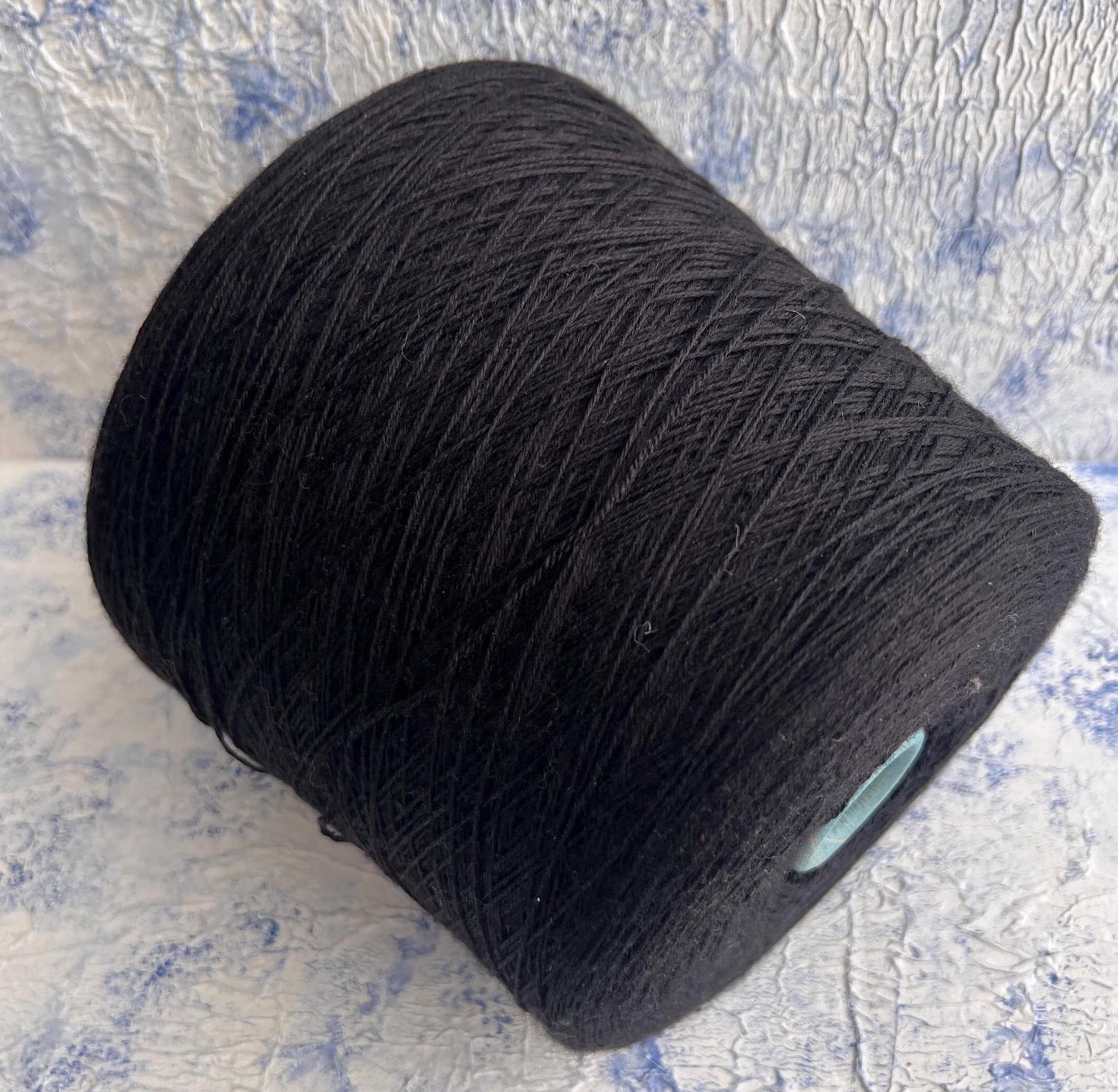Merino yarn 70%, Silk yarn 30%, Yarn for knitting, Botto Poala, Color Black. Per 100 gr