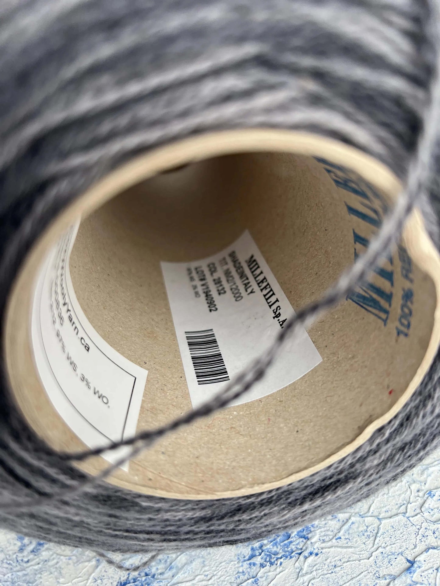 97% Cashmere, 3% Wool Yarn – Gray, Per 100 gr