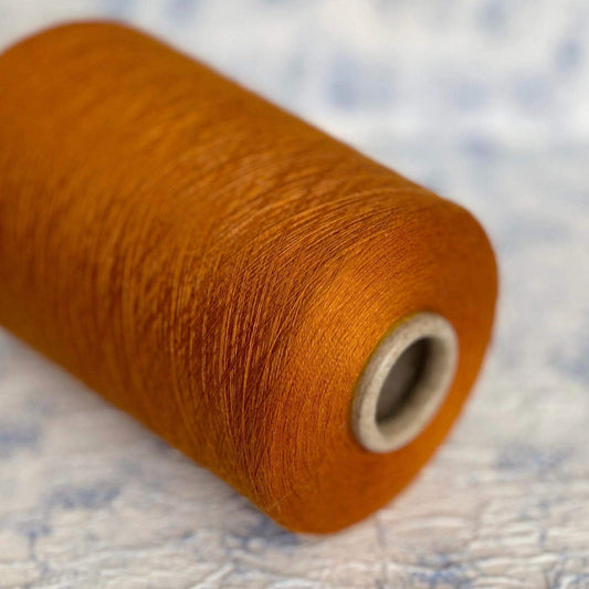 Cashmere 70%& Silk 30%,Yarn, Loro Piana-Royal, Color Arancione.Per 100 gr