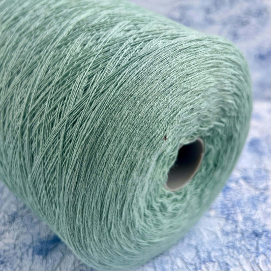 Cashmere Yarn 100%, Yarn for knitting, Todd&Duncan, Color Sage. Per 100 gr
