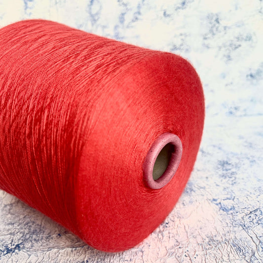 Cashmere 70% & Silk Yarn 30%,Loro Piana-Royal,Color Aragosta. Per 100 gr