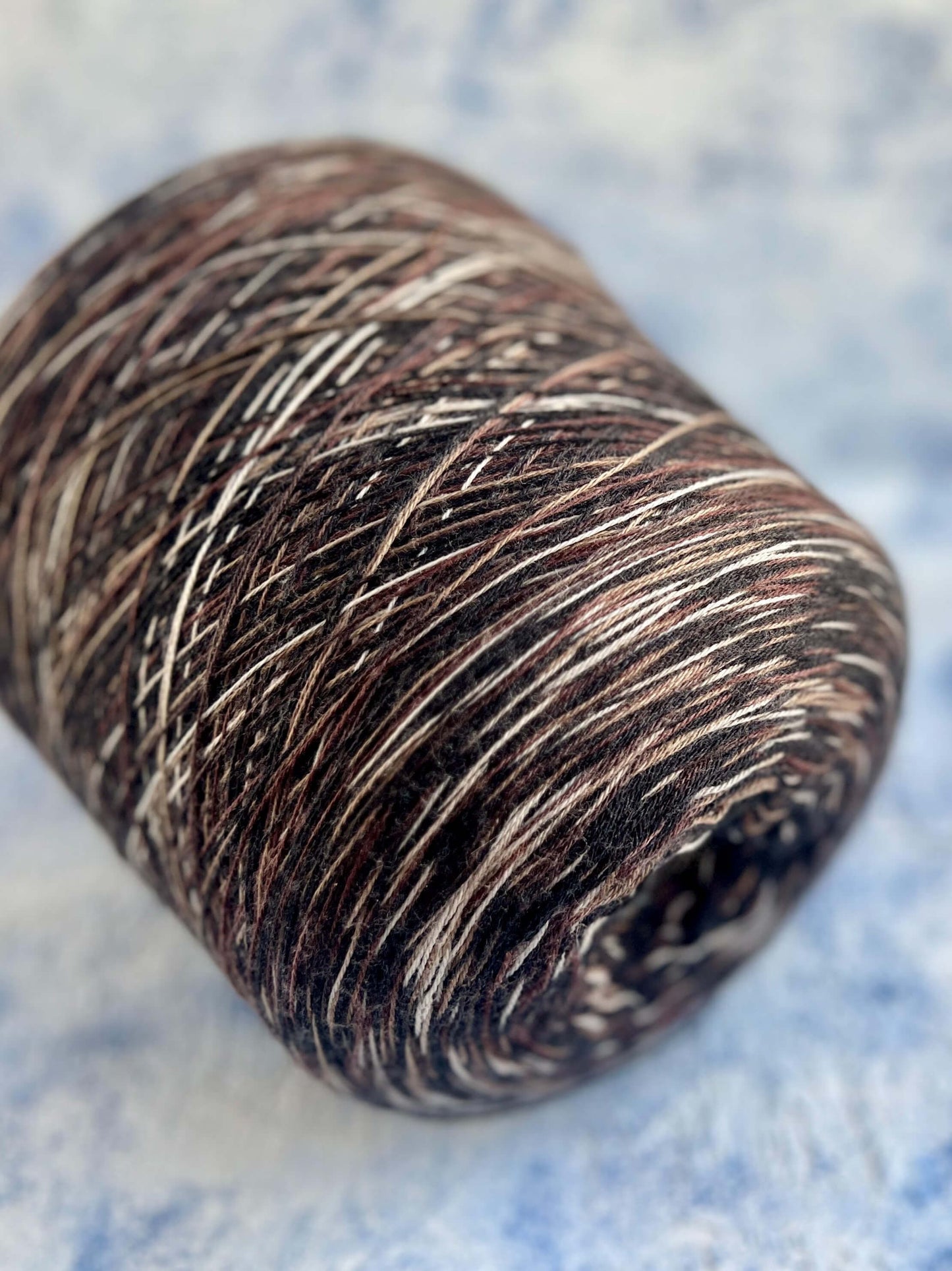 Merino Yarn 100% Missoni yarn for knitting - Black&White&Brown.Per 100 gr