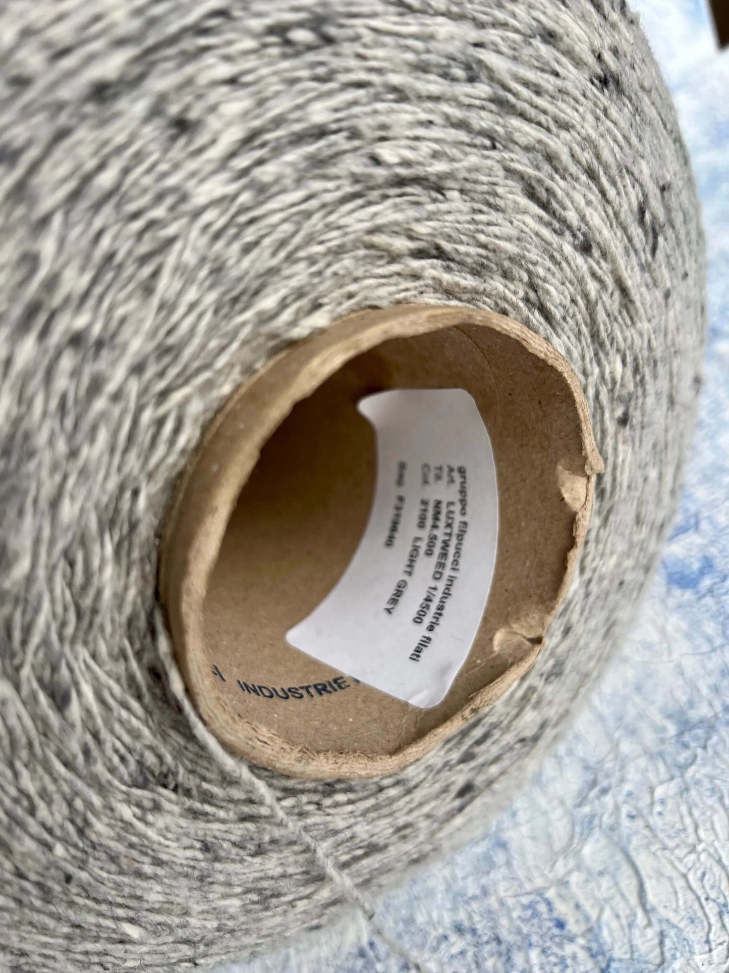 Tweed Cashmere yarn 100%,Filpucci LUXTWEED, Gray. Per 100 gr