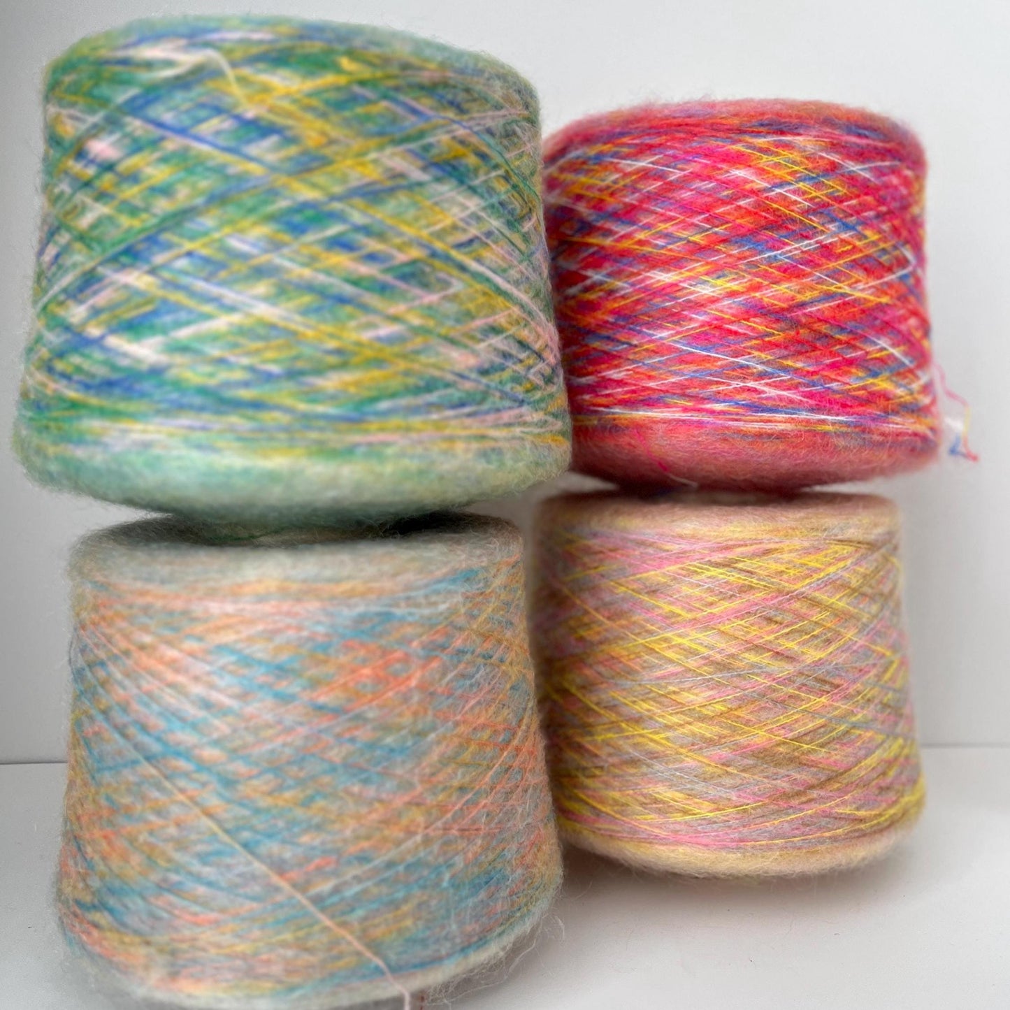 SuperKidMohair 70%, NY 30%, Profilo GIOIA, Nm 9000-Multicolor.Per 100gr