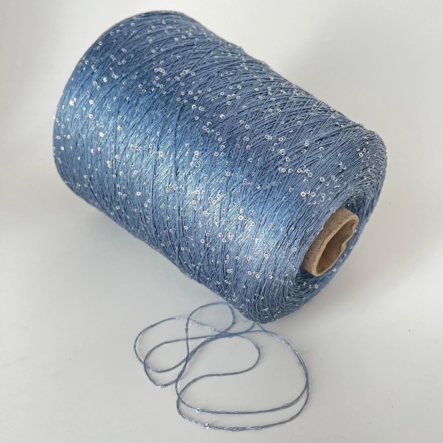 Paillettes Sequin Yarn Antares Avio – Italian Sparkling Yarn 100g