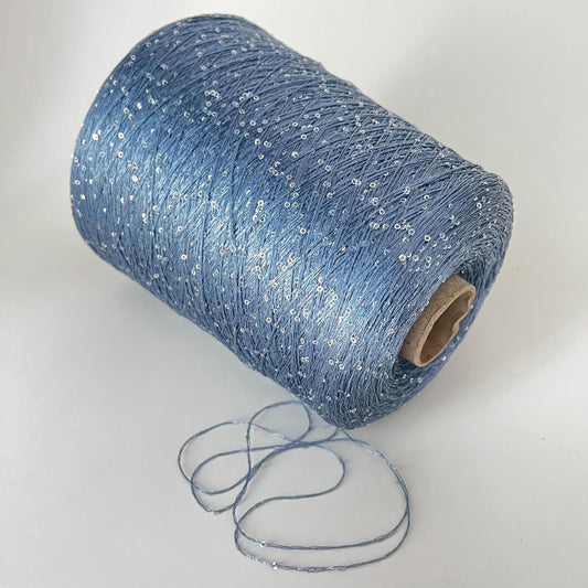 Paillettes Sequin Yarn Antares Avio – Italian Sparkling Yarn 100g