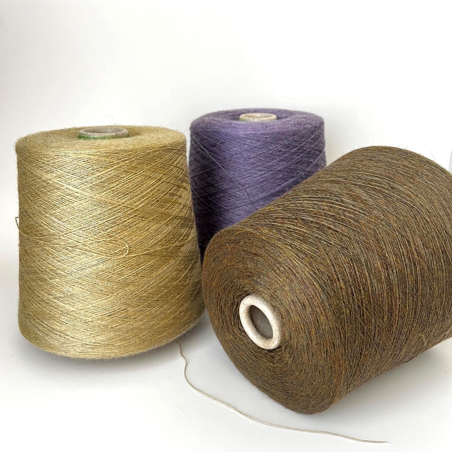 Cashmere 60% & Baby Alpaca 40% yarn,Loro Piana, Color Fieno Mel.Per 100 gr