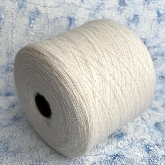 Zegna Baruffa 100% Merino Lace Yarn – NEW GEELONG. White.Per 100 gr