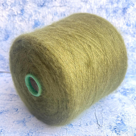 Super Kid Mohair 70 & Silk 30 % yarn on Cone. Muscio. Per 100 gr