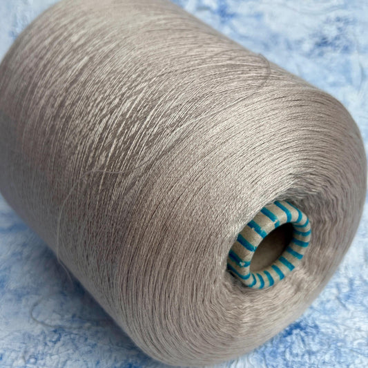 Cashmere 70% & Silk 30% Yarn for knitting on cone,Color Beige.Per 100 gr