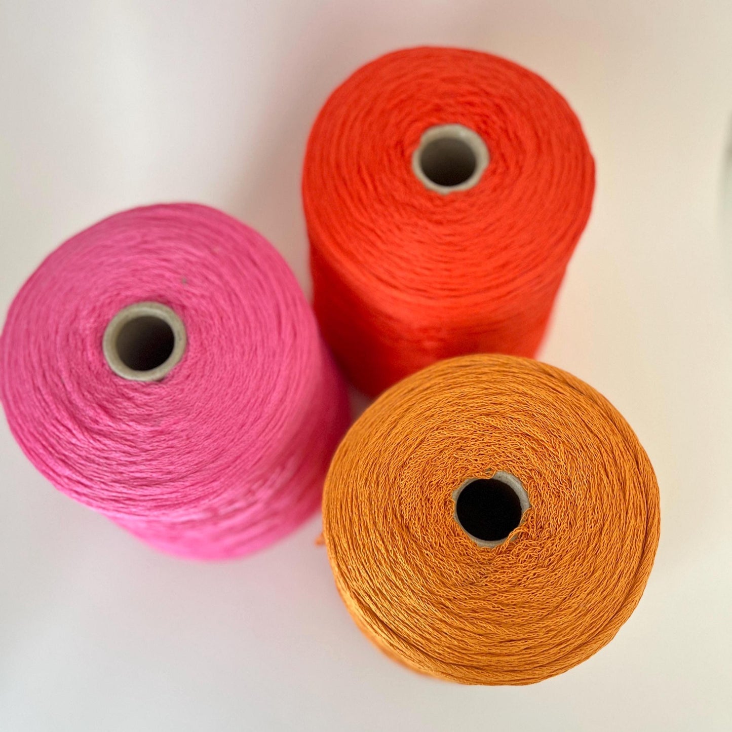 Profilo Fettuccia Yarn 100% Cotton Nm 3000 - Italy. Orange. Per 100 gr
