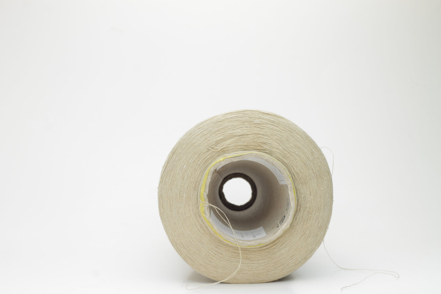 Silk yarn 55%, Lino yarn 45%. Nm 2/64,Loro Piana Yarn. Color Beige