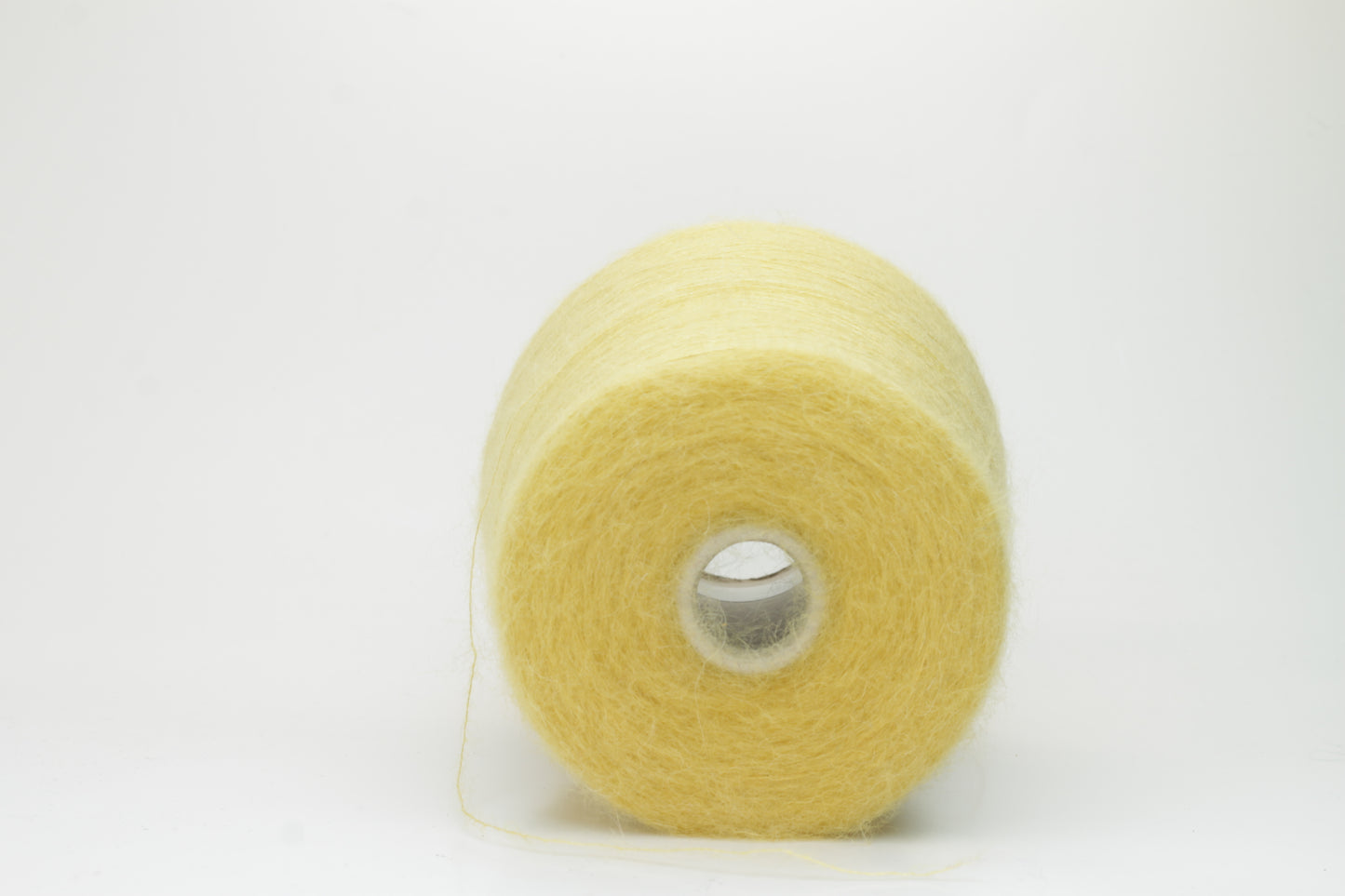Kid Mohair yarn 70%, Silk yarn 30%, Nm 9.5 - Yellow. art. Vivienne. Per 100 gr
