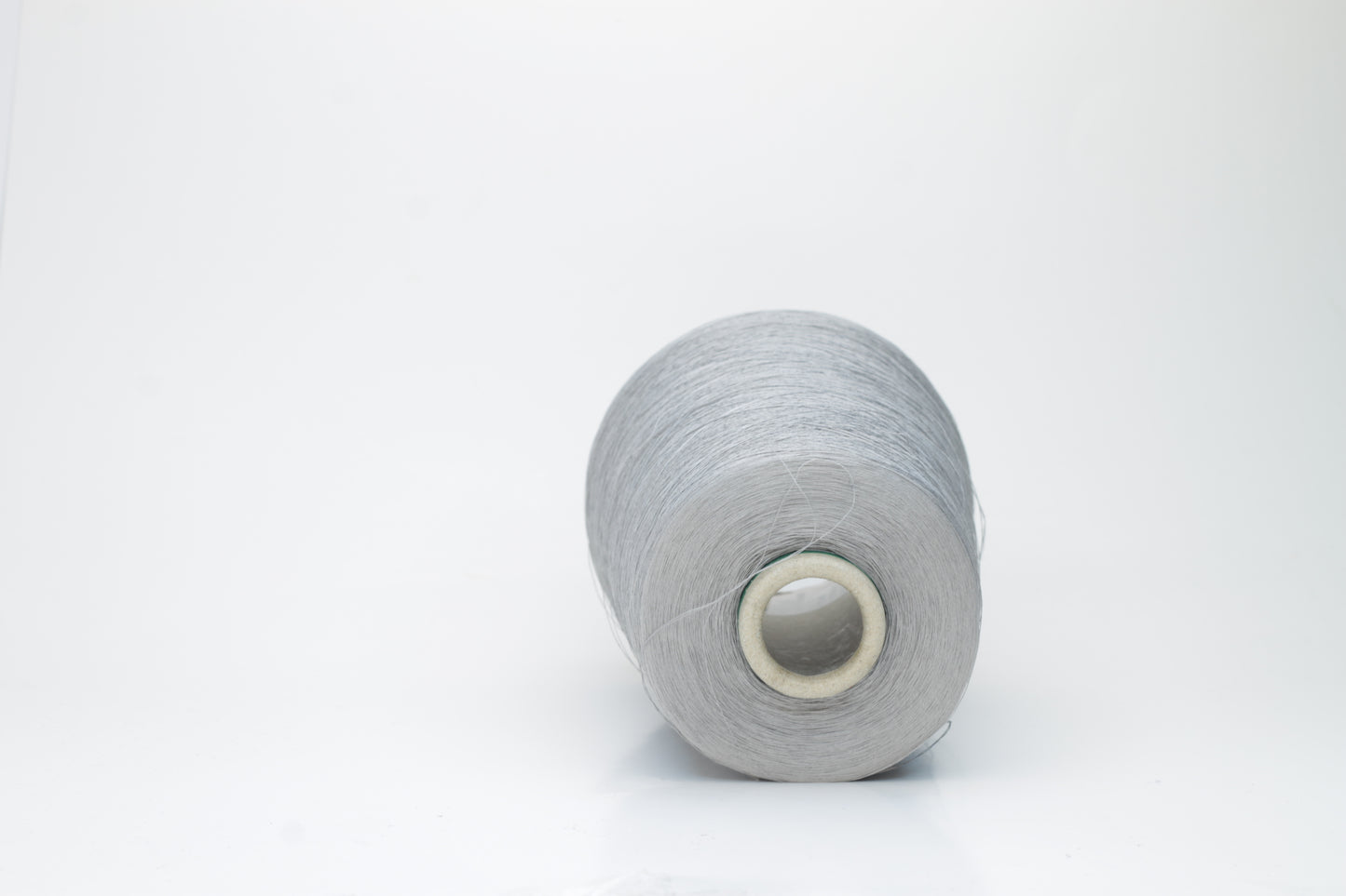 Silk yarn 65%, 35% ME Stainless Steel. Nm 2/82,Loro Piana. Color Grigio
