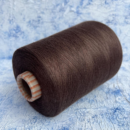 Cashmere 70% & Silk 30% Yarn for knitting, color Brown. Per 100 gr