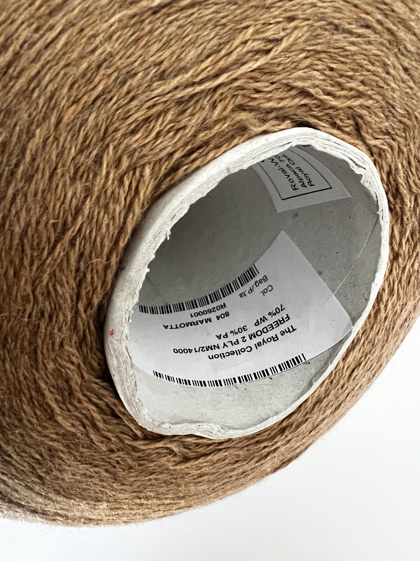 Freedom Royal Alpaca Blend Yarn 70/30 Italy. Color Marmotta. Per 100gr