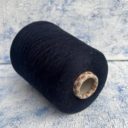 Silk yarn 100%,Yarn for knitting or Weaving,Color Dark Blue.Per 100 gr