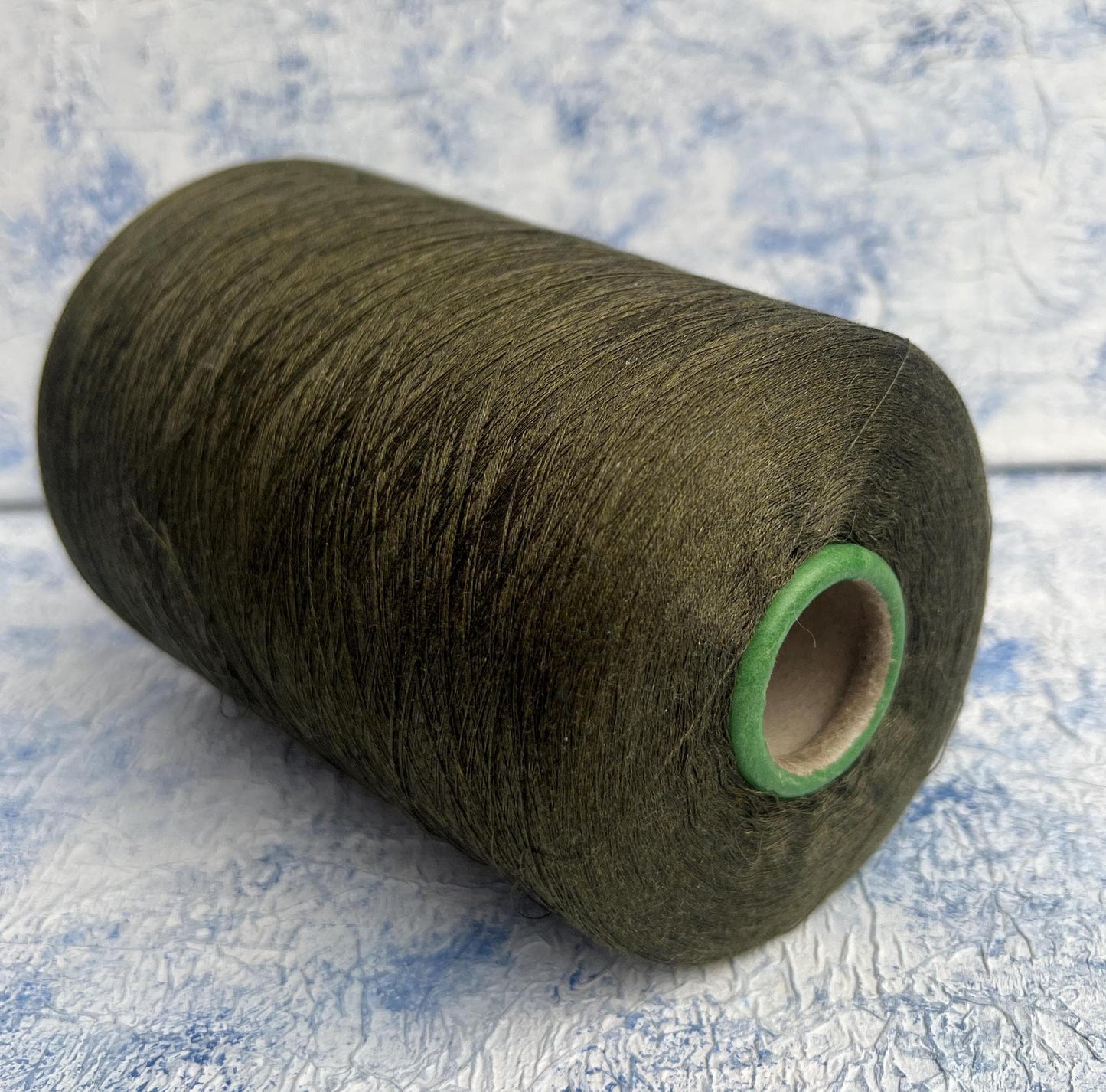 Silk yarn 100%,Yarn for knitting or Weaving,Color Dark Olive.Per 100 gr