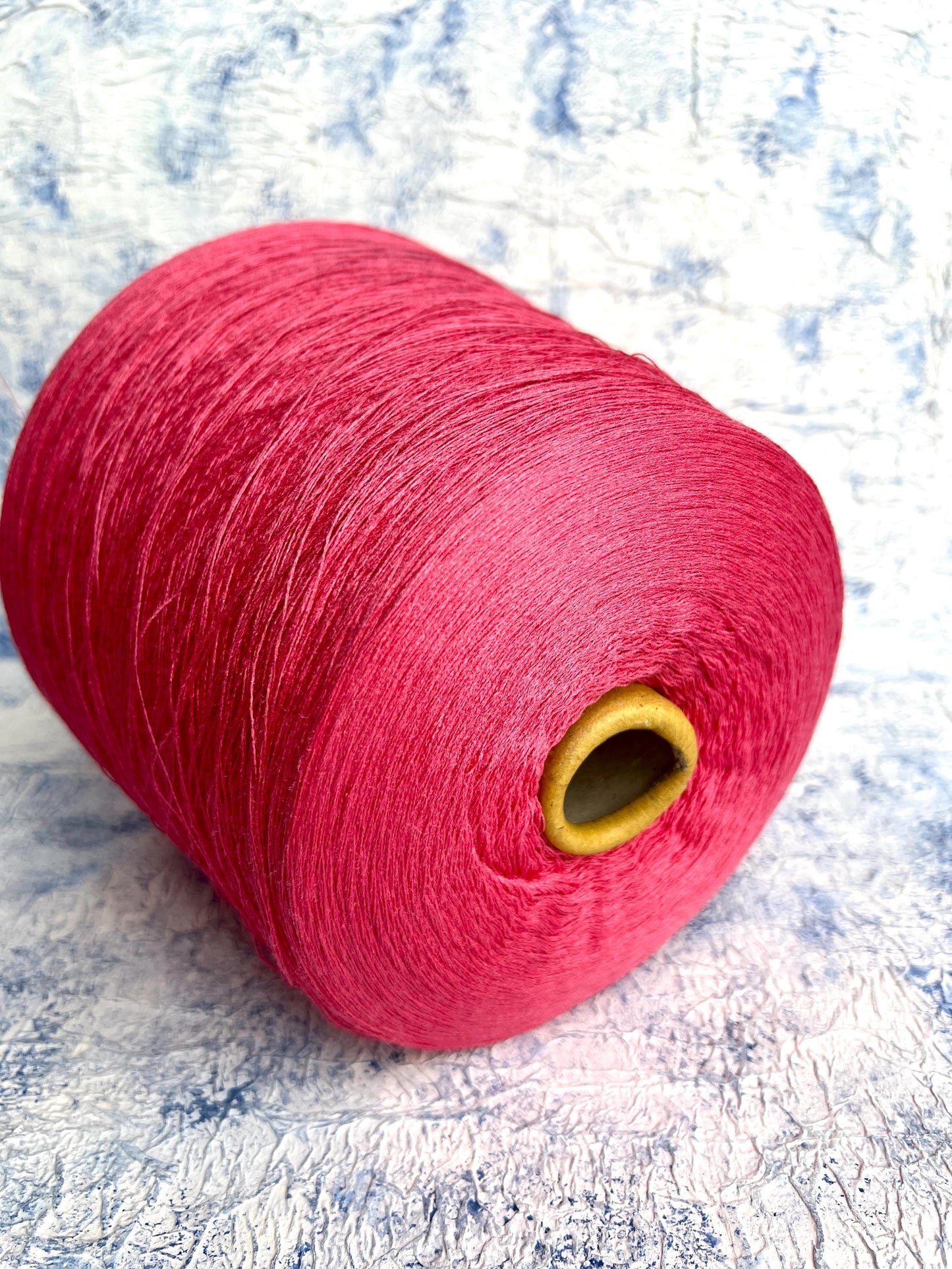 Silk yarn 100%, Yarn on Cone, Filati Buratti, Color Pink. Per 100 gr