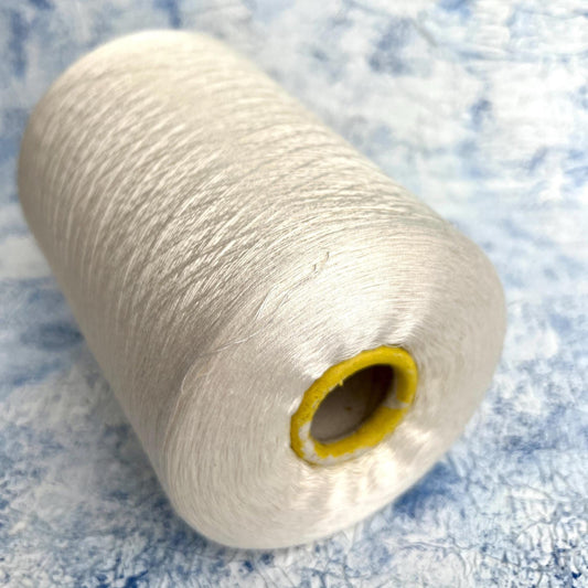 Silk Yarn 100%,Schappe silk yarn , Botto Giuseppe, Color White.Per 100 gr